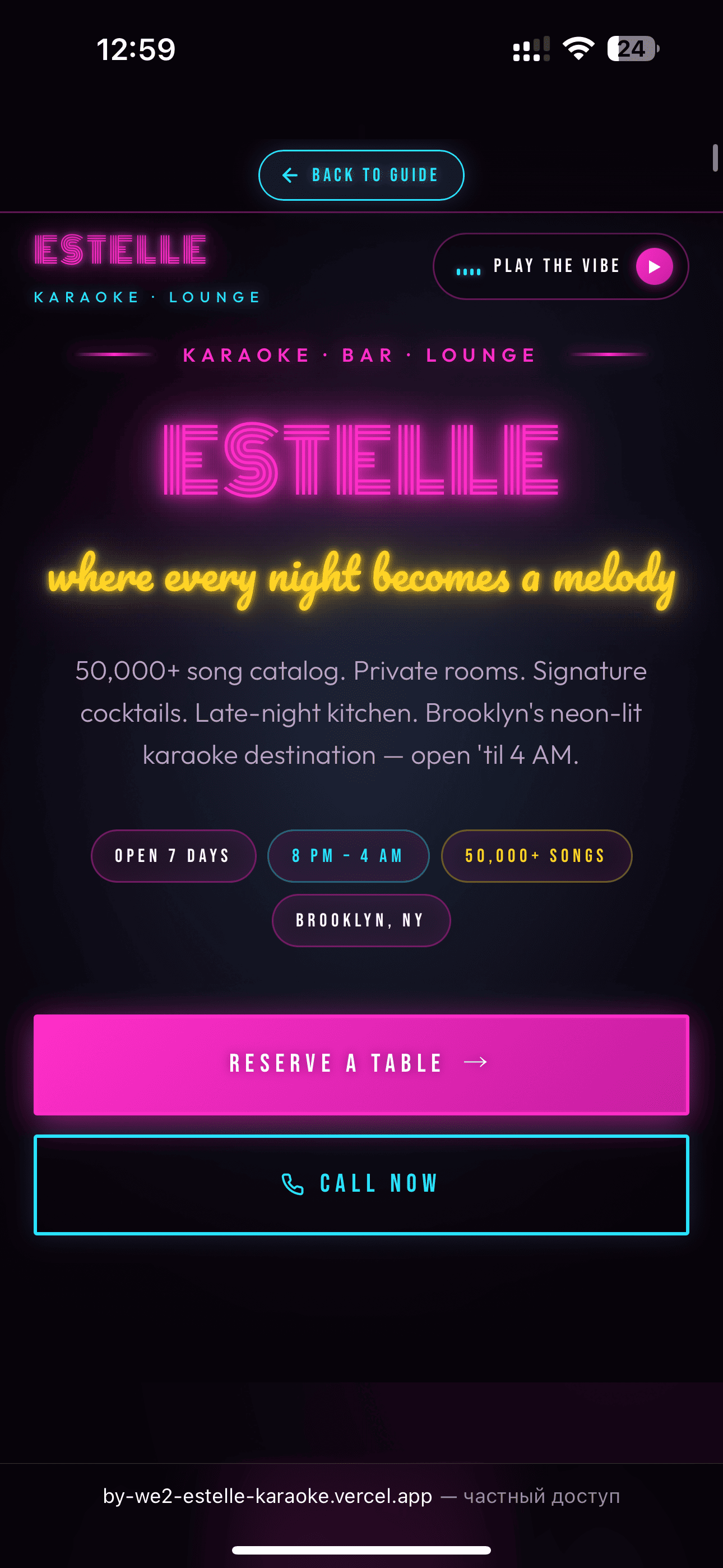 Hero on mobile