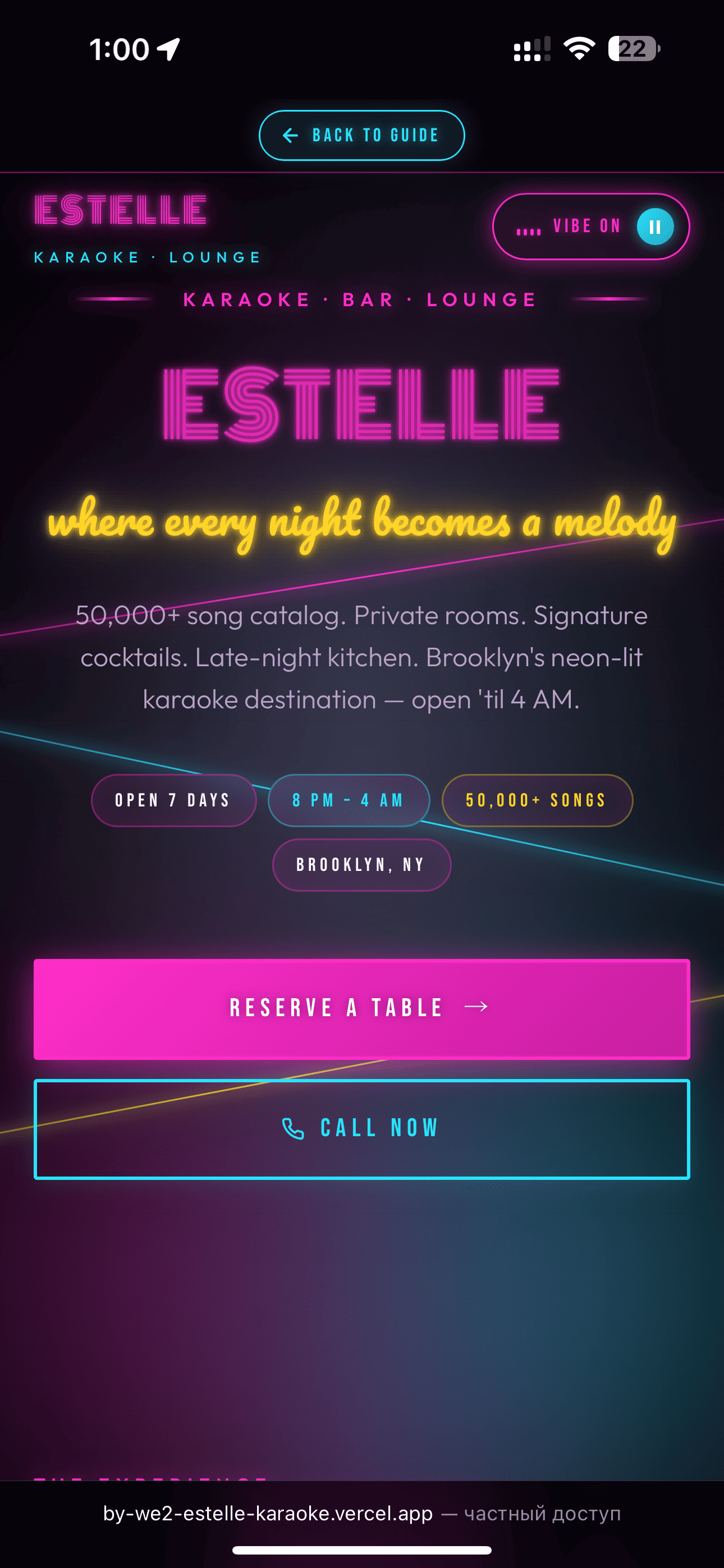 Play the Vibe — beat playing with light show
